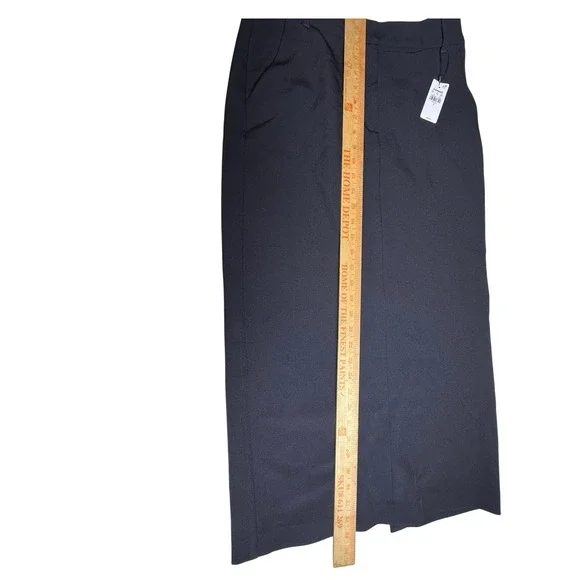 EXPRESS Editor Midi Skirt Pencil Career Business Office Black Size 6 NWT-952 - Picture 6 of 9